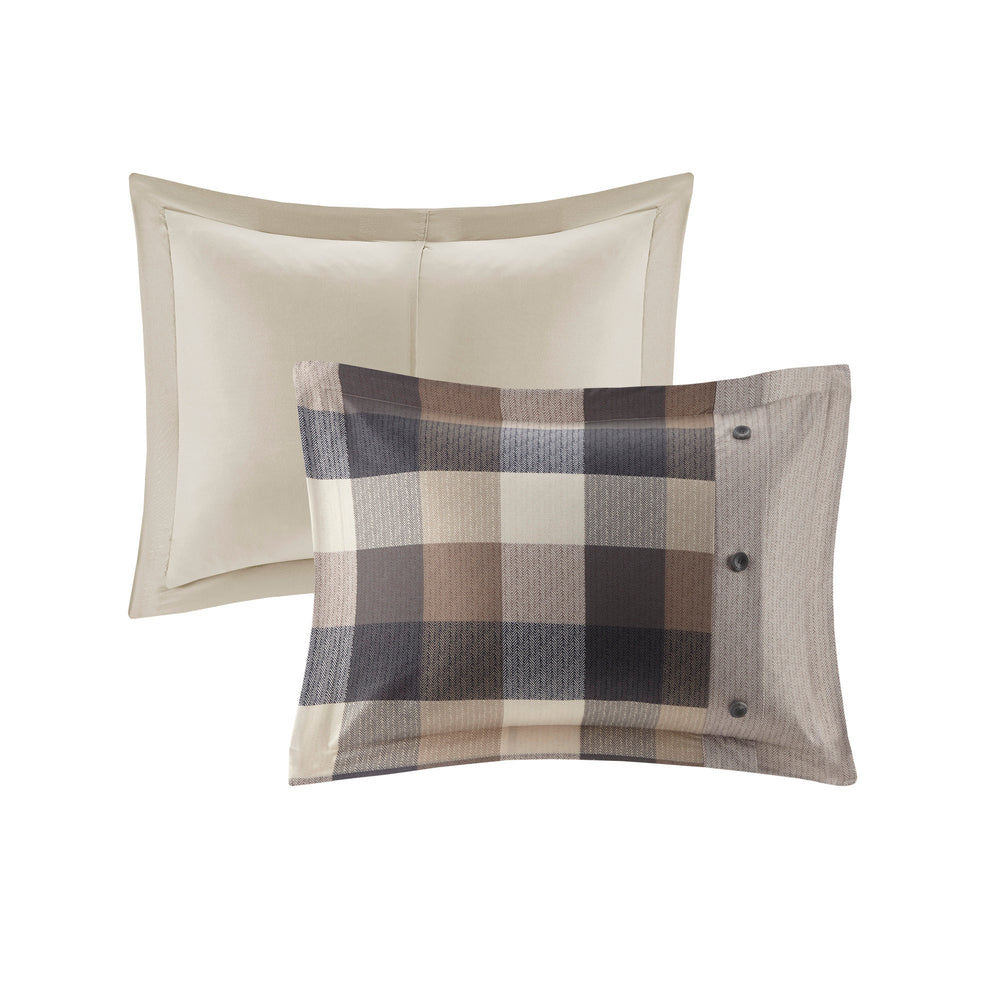 Full/Queen 6 Piece Herringbone Duvet Cover Set Media 7