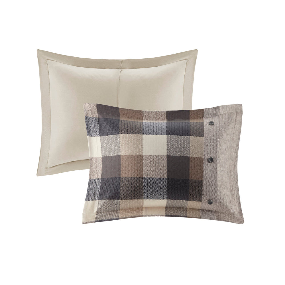 King/Cal King 6 Piece Herringbone Duvet Cover Set Media 7