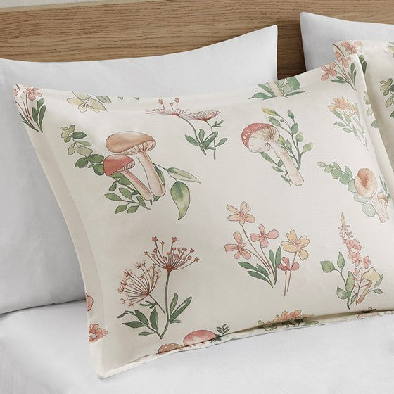 Full/Queen Mushroom Garden Comforter Set Media 4
