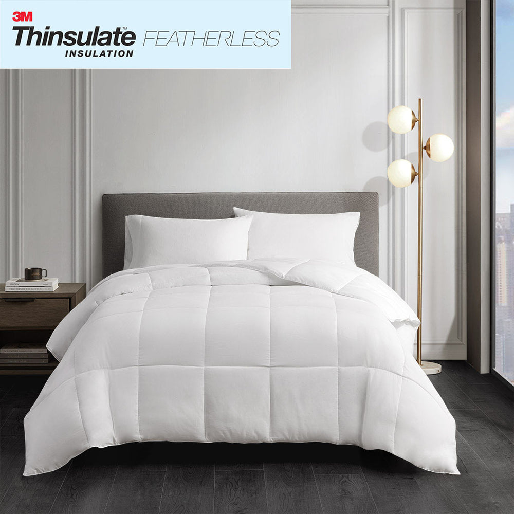 Twin Cotton Down Alternative Featherless Comforter Media 8