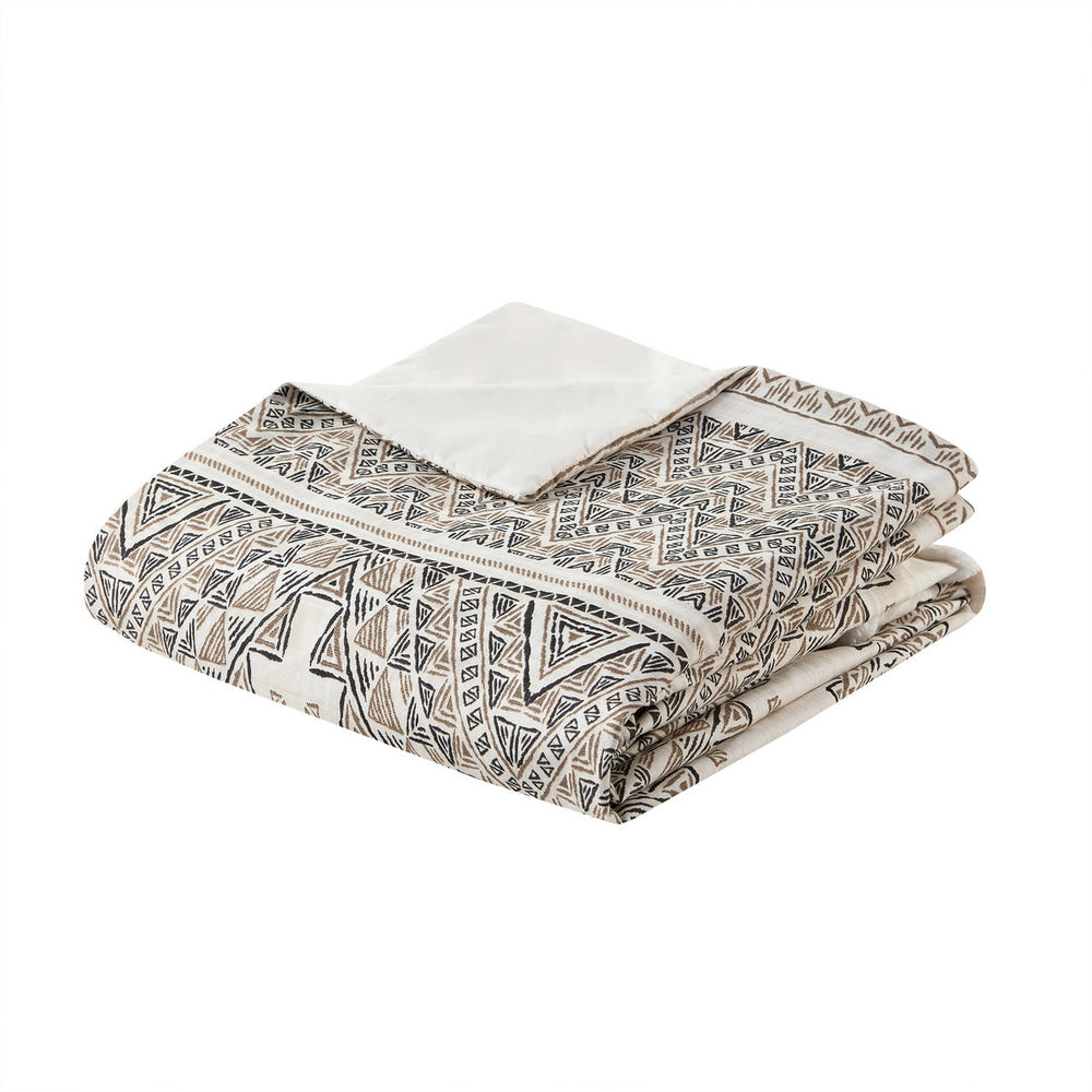 Full/Queen 4 Piece Printed Duvet Cover Set with Throw Pillow Media 12