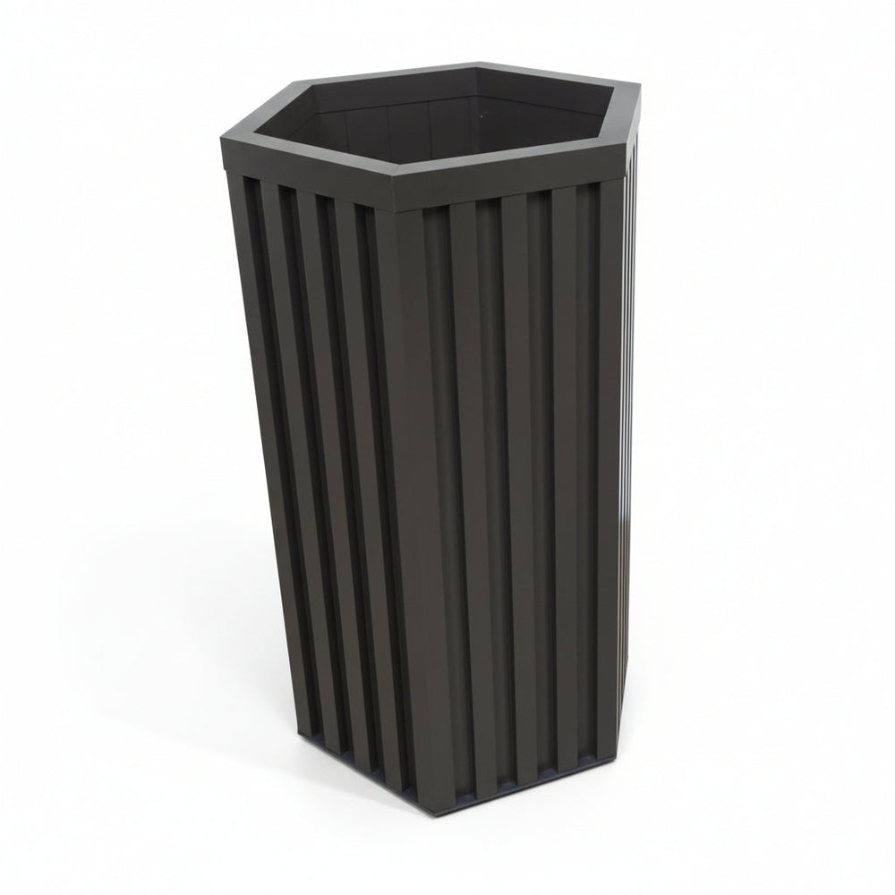 Hexagon Column Planter MD - Dark Bronze Media 5
