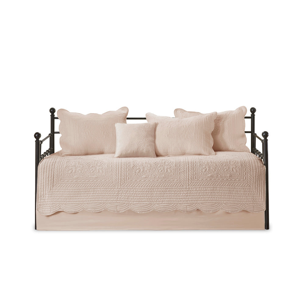 6 Piece Reversible Scalloped Edge Daybed Cover Set Blush Daybed Media 11