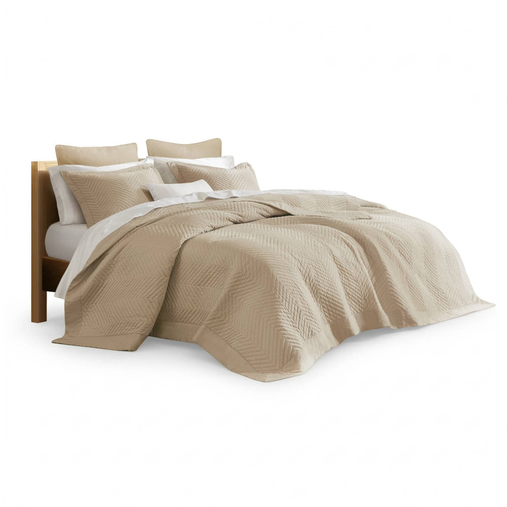 Full/Queen 3 Piece Cotton Quilt Set Linen Media 8