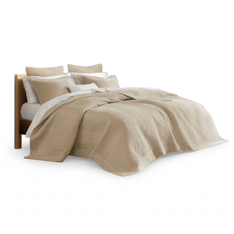 Full/Queen 3 Piece Cotton Quilt Set Linen