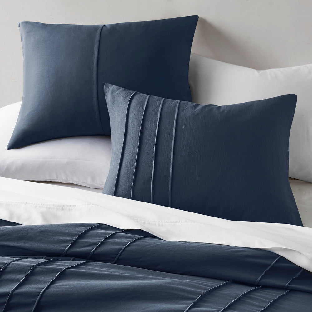 3-Piece Cal King Soft Washed Pleated Comforter Set Media 8
