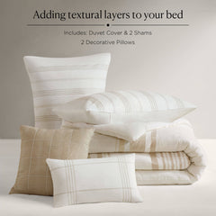 5 Piece Cotton Jaquard Duvet Set perspective