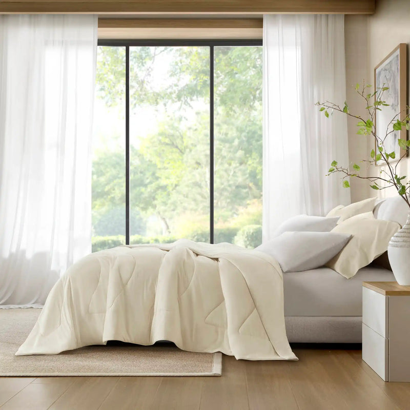 1-Piece Reversible Tencel Comforter Blanket