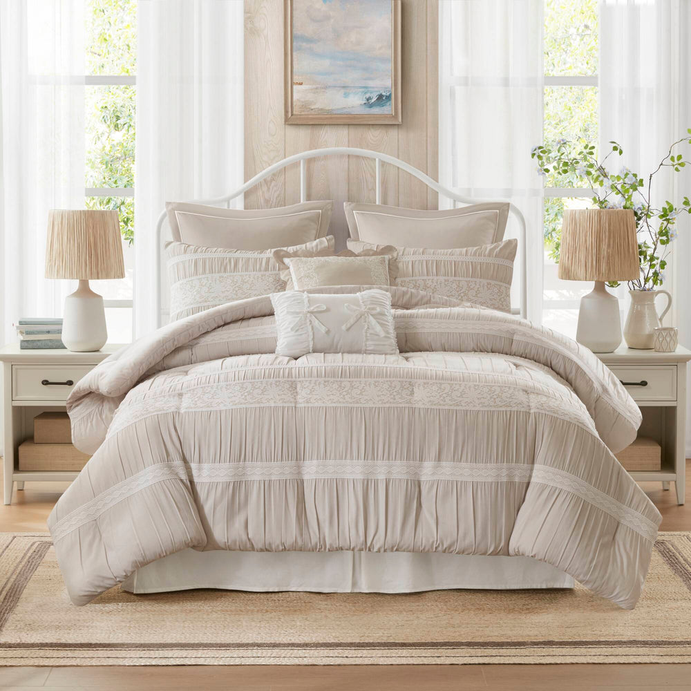 7- Piece Queen Jacquard Comforter Set Media 15