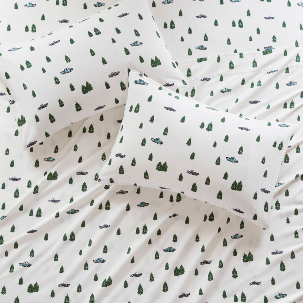 4 PCS Full Sheet Set Green Trees & Trucks Media 14