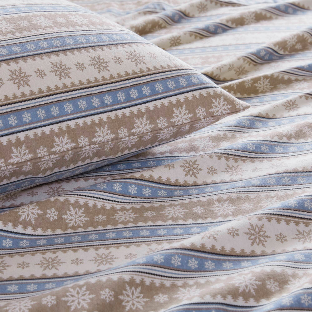 4 PCS Full Sheet Set Blue Snowflake Media 15