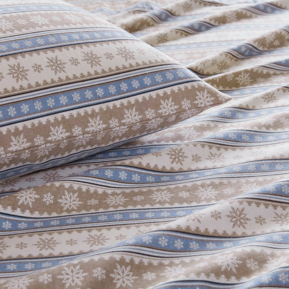 4 PCS Full Sheet Set Blue Snowflake Media 15