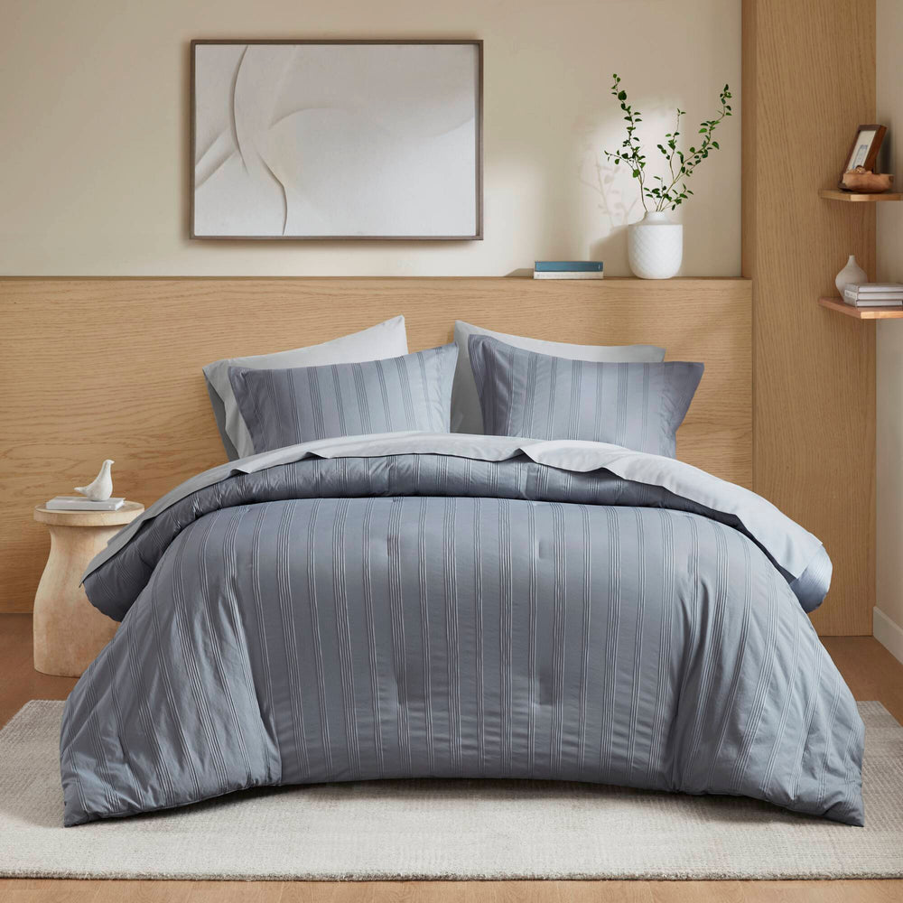 7-Piece Full Woven Striped Comforter Set Media 18