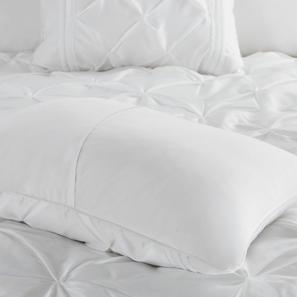 7-Piece Queen 100% Polyester Pieced Pleated Tufted Comforter Set Media 11