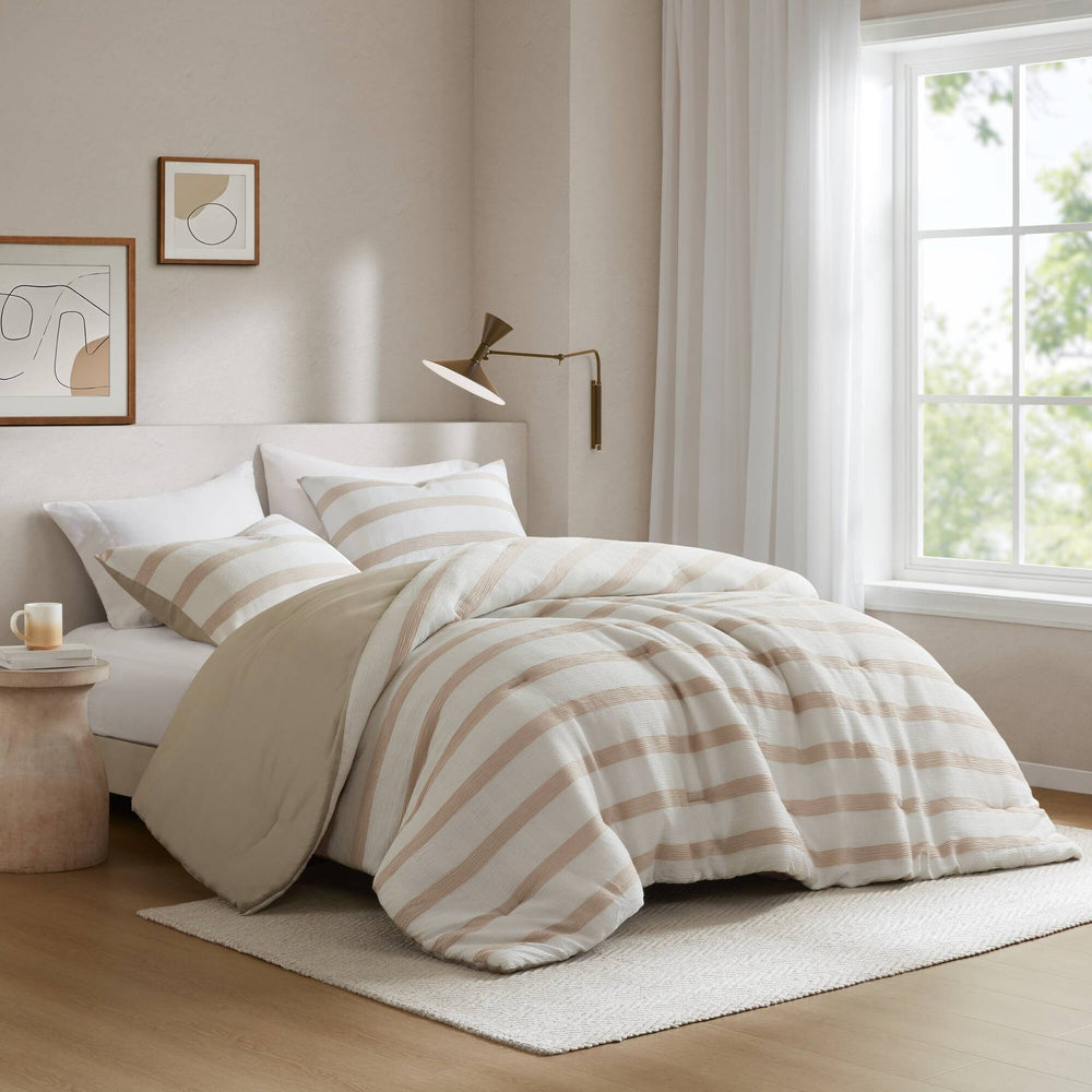 3-Piece King/Cal King Yarn-dyed striped comforter Media 15