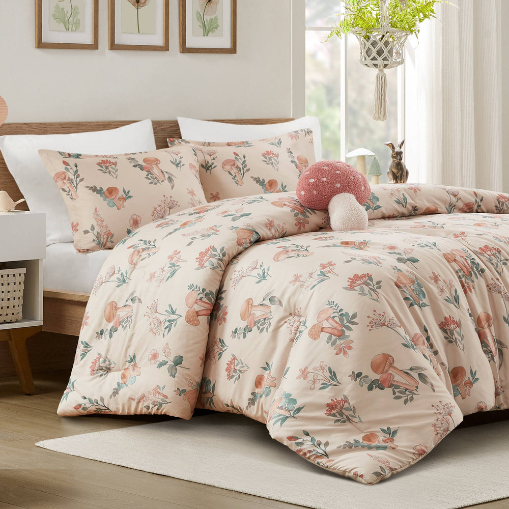 4- Piece Full/Queen Mushroom Garden Comforter Set Media 9