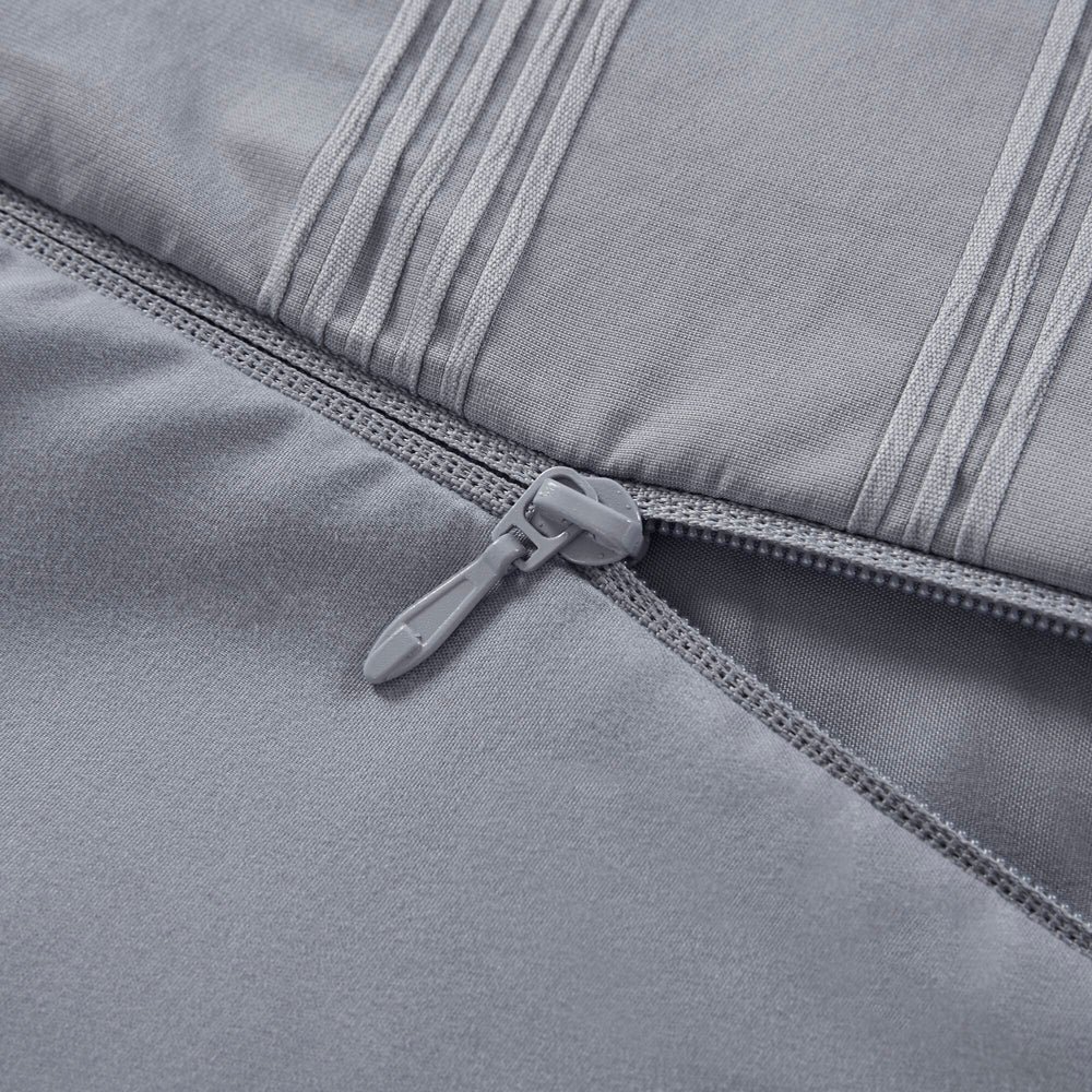3-Piece Queen Woven Striped Duvet Set Media 9