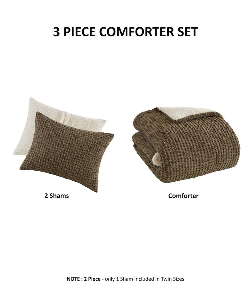 Knit Chenille Comforter Set Full/Queen
