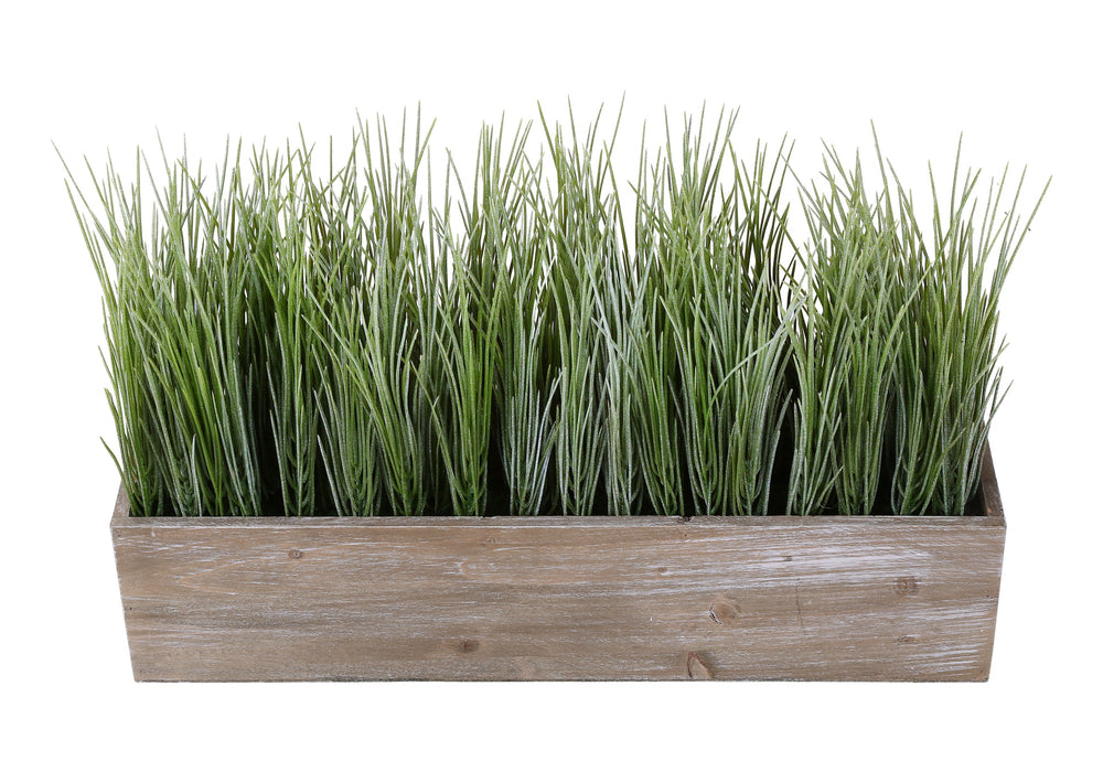 Artificial Plant, 12' Tall, Grass, Table, Brown Wood Pot, Contemporary, Modern Media 4