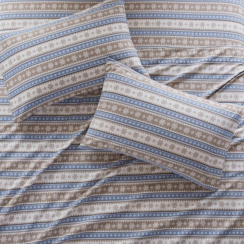4 PCS Full Sheet Set Blue Snowflake Media 11