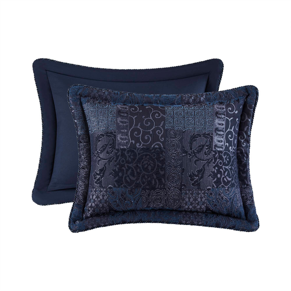 4 PCS Queen Comforter Set Navy Media 5