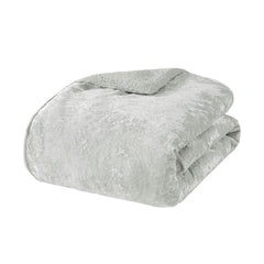 Crushed Velvet Sherpa Reversible Comforter Set perspective