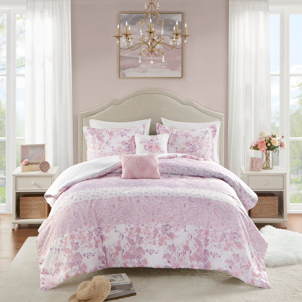 Floral Paisley Comforter Set Full/Queen Media 3