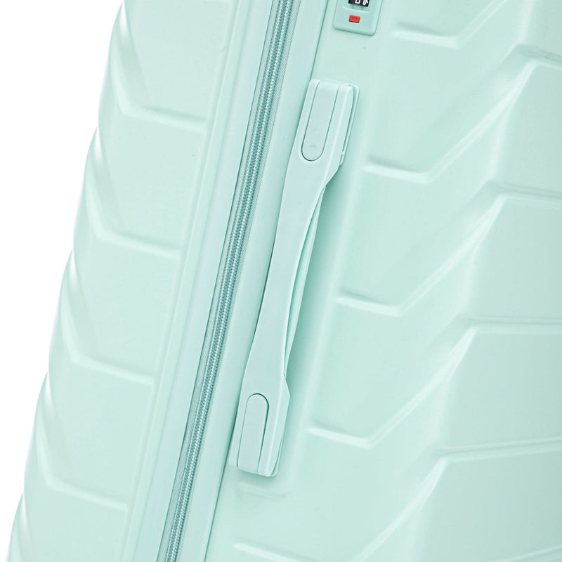 ABS Spinner Luggage Mint Green Durable 3 Piece Set & Combination Lock