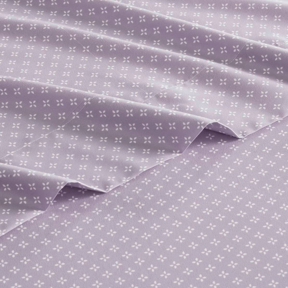 Floral Comforter Set with Bed Sheets Taupe King Media 12