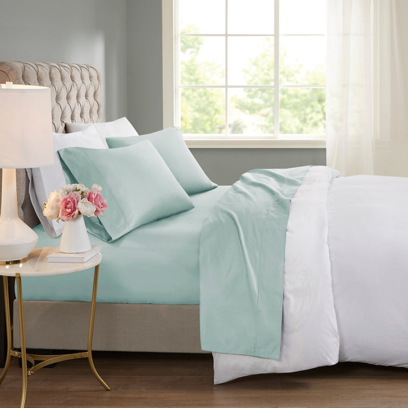 4-Piece Cooling Cotton Blend Sheet Set