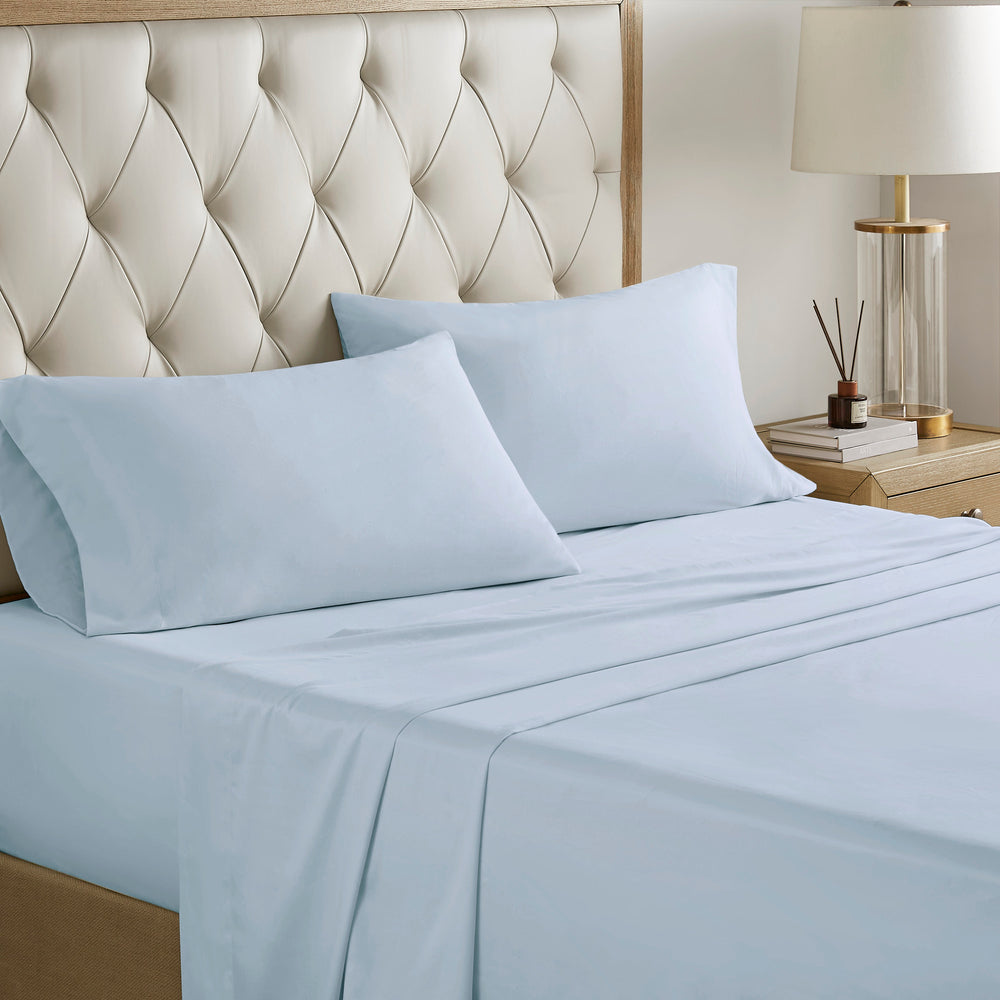 12 Piece Comforter Set with Cotton Bed Sheets Blue/Brown Full Media 20