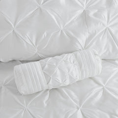 7-Piece 100% Polyester Pieced Pleated Tufted Comforter Set perspective