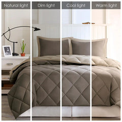 3M Scotchgard Diamond Quilting Reversible Down Alternative Comforter Set perspective