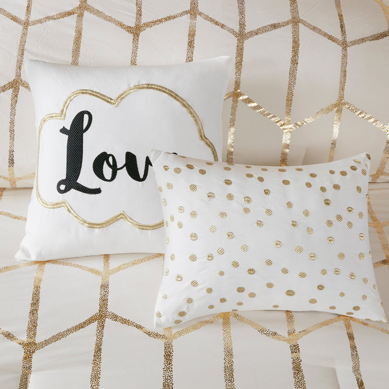 5-Piece 100% Polyester Brushed Comforter Set
