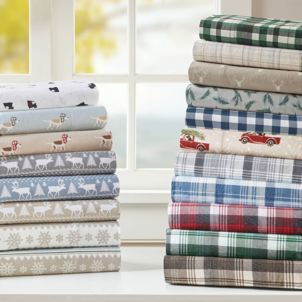 4 Pieces Full 100% Cotton Printed Sheet Set,Finton Media 11