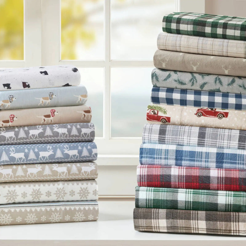 4-Piece 100% Cotton Printed Sheet Set
