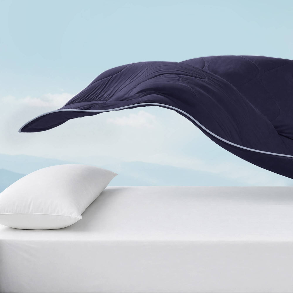 1 Piece Twin Down Alternative Comforter,Navy Media 16