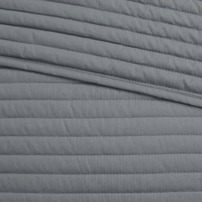 8 Piece Printed Seersucker Comforter and Quilt Set Collection