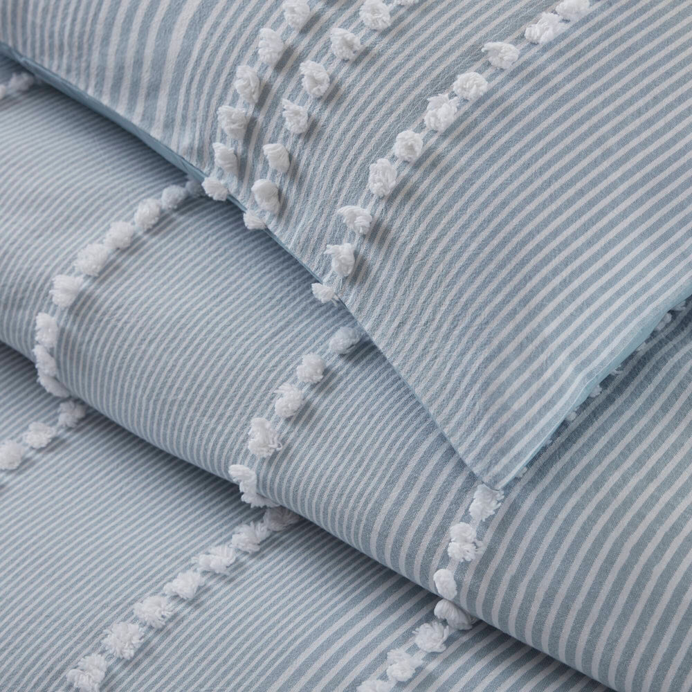 3- Piece King Cotton Yarn Dyed Comforter Set Media 3