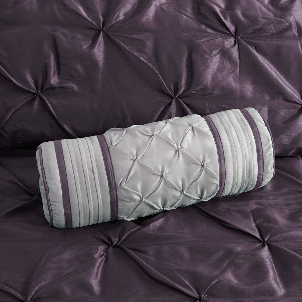 7 Piece Tufted Comforter Set Plum King Media 13