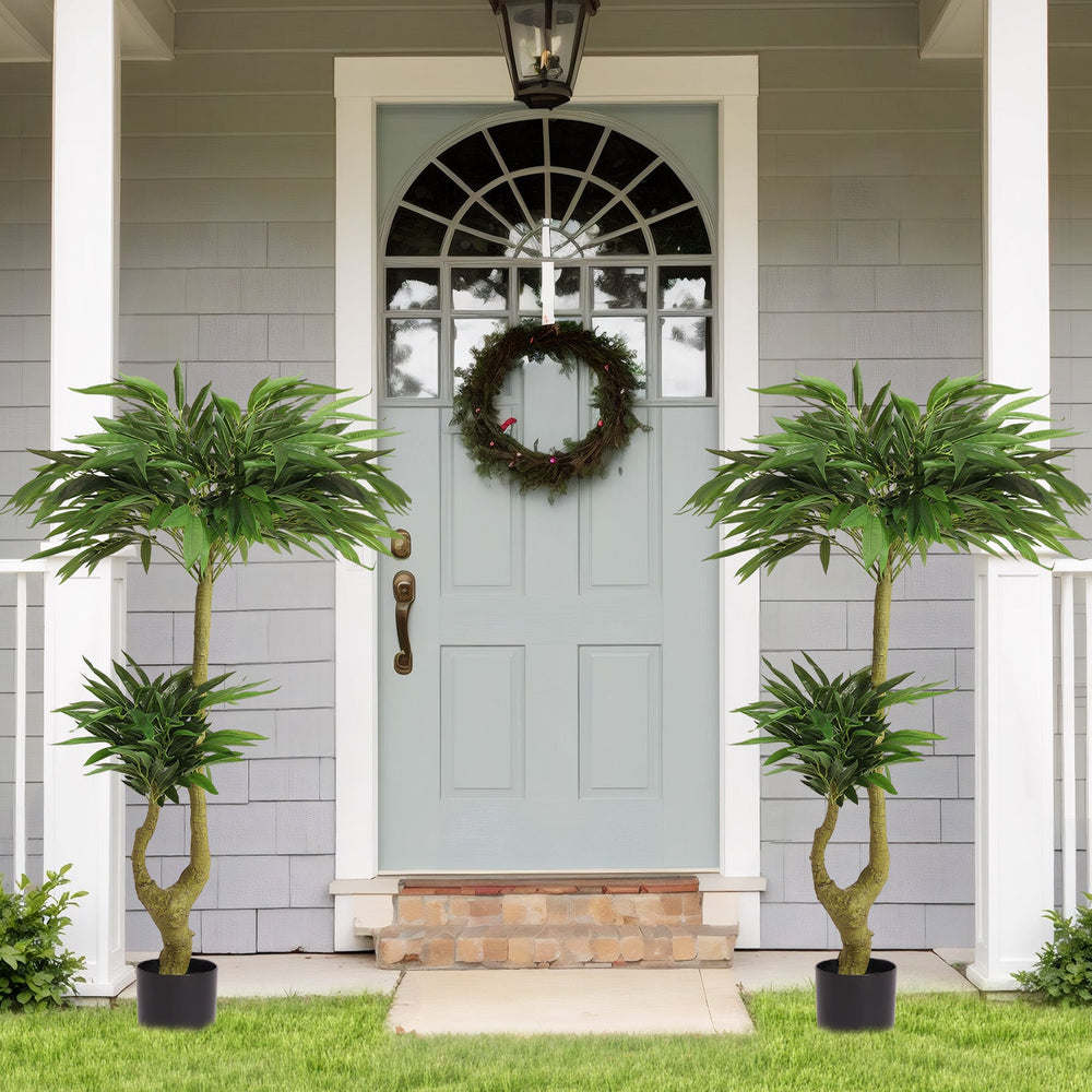 Artificial Dracaena Tree Indoor Faux Greenery Plant for Decoration, Green Plastic, 150cm Media 9