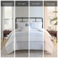 5 Piece Cotton Jaquard Duvet Set perspective