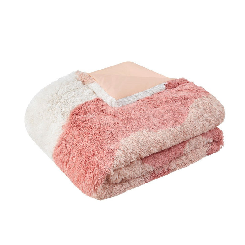 Twin/Twin XL Ombre Shaggy Faux Fur Comforter Set
