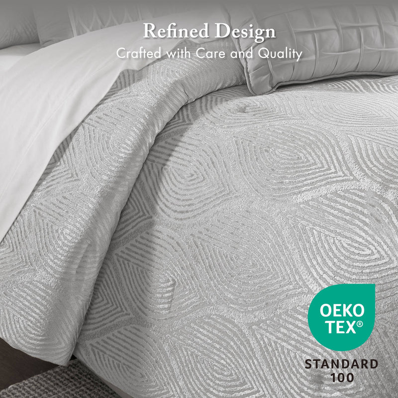 10- Piece King Jacquard Comforter Set