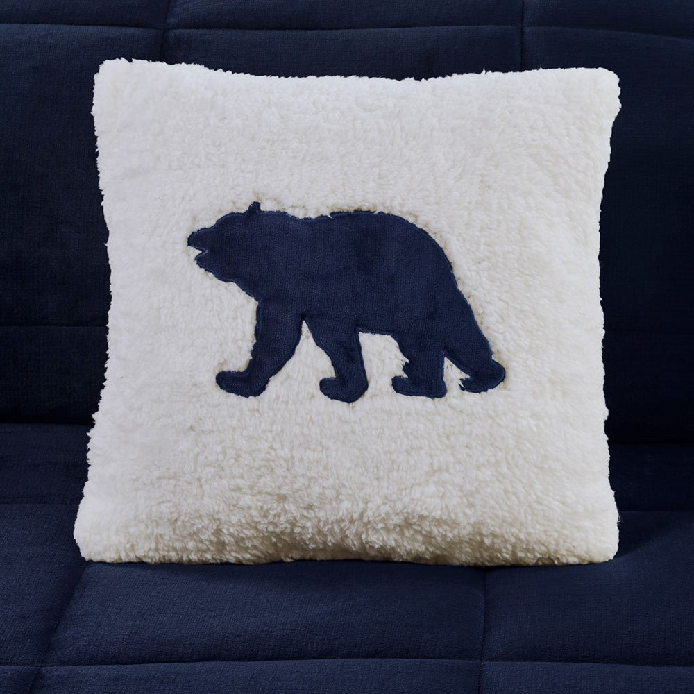 Full/Queen Plush to Sherpa Down Alternative Comforter Set Media 4