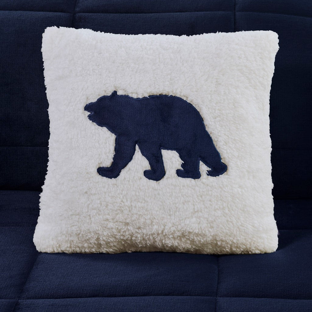 Full/Queen Plush to Sherpa Down Alternative Comforter Set Media 4