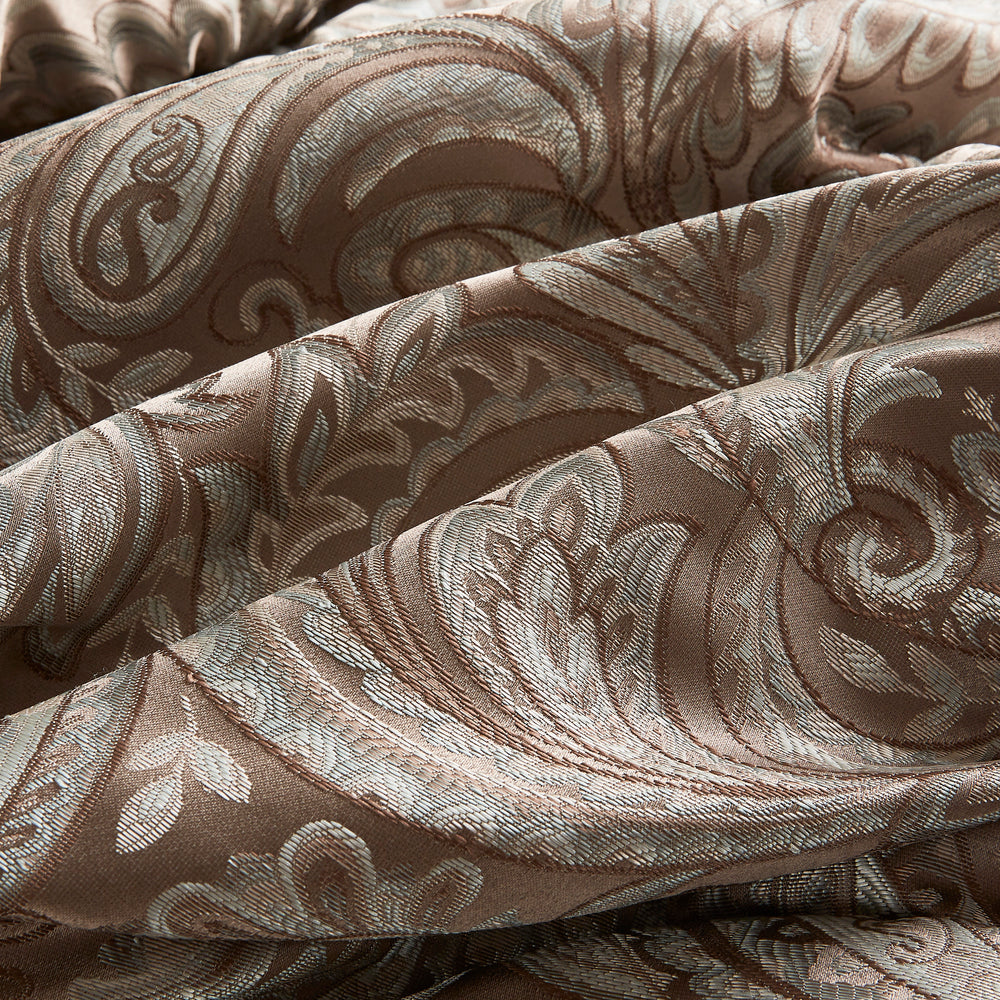 12 Piece Comforter Set with Cotton Bed Sheets Blue/Brown Cal King Media 19