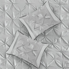 7-Piece 100% Polyester Pieced Pleated Tufted Comforter Set perspective