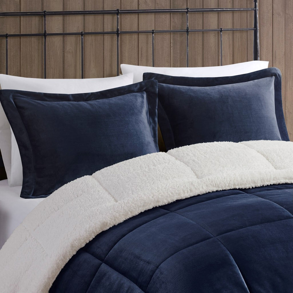 King Plush to Sherpa Down Alternative Comforter Set Media 10
