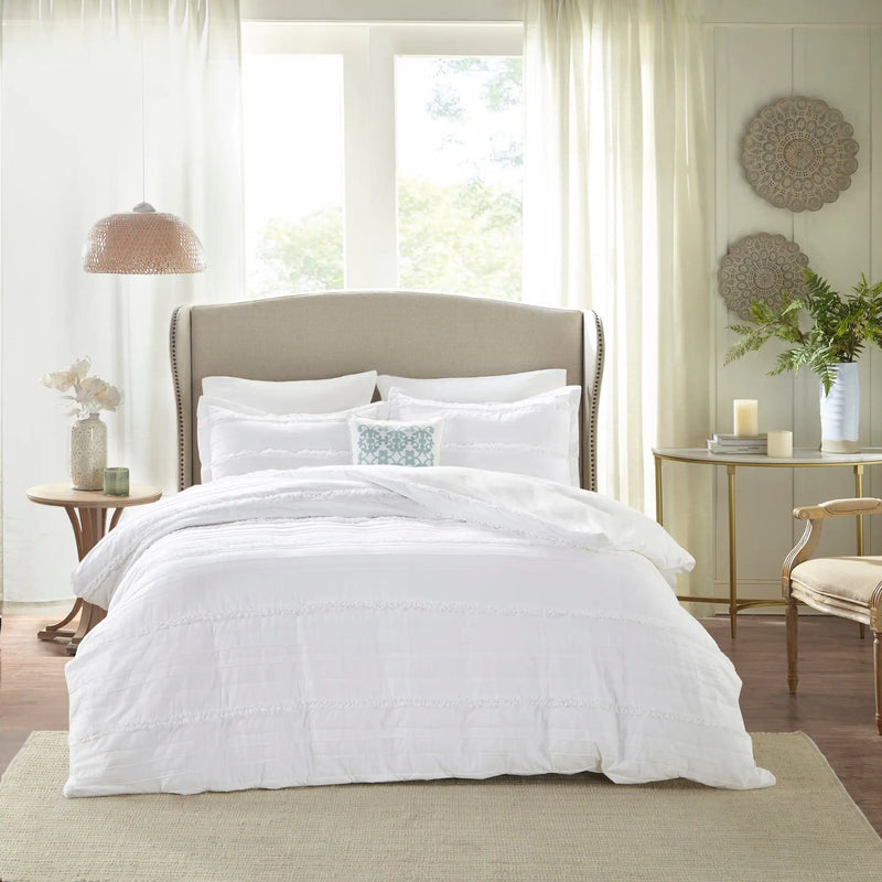 4 Piece Microfiber 2-in-1 Duvet Set